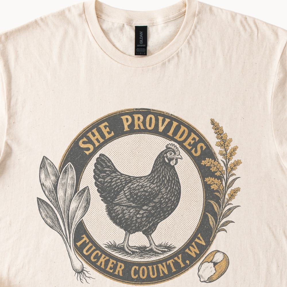 Charming Chicken Graphic Tee with Rustic Country Vibes